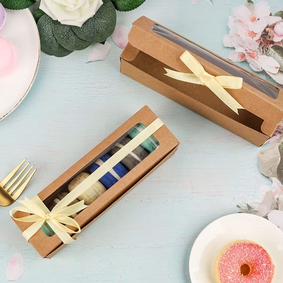 Коробка выбора Macaron 25 пакетов с ясной лентой 6 Macaron окна