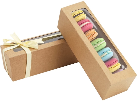 хорошая цена Коробка выбора Macaron 25 пакетов с ясной лентой 6 Macaron окна онлайн